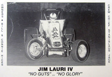 Vintage Sprint Car Jim Lauri IV Bill Hicks #00 CRA Ascot Park Promo Card 1980s
