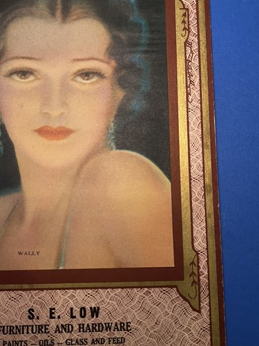 Vintage Wally S.E. Low Furtniture Hardware Advertising Pinup Girl Calendar 1939 - Picture 10 of 21
