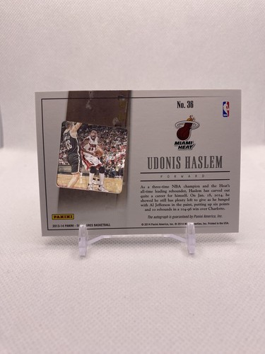 Udonis Haslem 2013 Panini Signatures Auto /10 - Picture 2 of 2