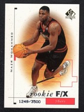 Nazr Mohammed 1998-99 SP Authentic Rookie F/X RC #117 76ers /3500 NrMt Mint