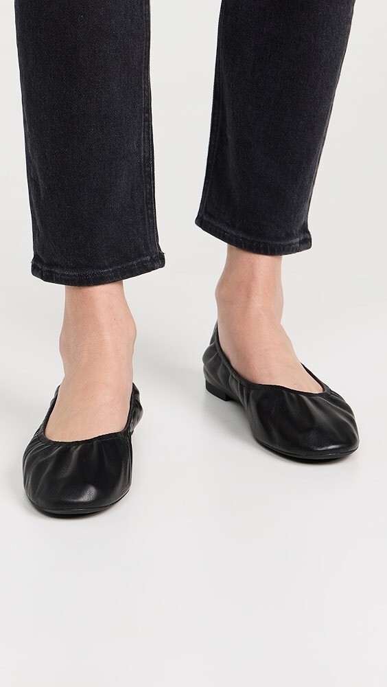 靴 TORY BURCH FLAT BALLET PUMPS 7 Tory Burch Eddie Ballet Flats Size 7.5 | eBay