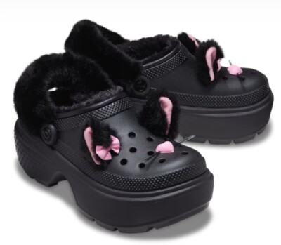 crocs Stomp Embellished Clog Black クロックス 210688-001 crocs Stomp Embellished Clog Black | eBay