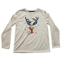 Cat  Jack Kid  s Sz S 6/7 Deer Snowflakes Check Pajamas Winter Christmas