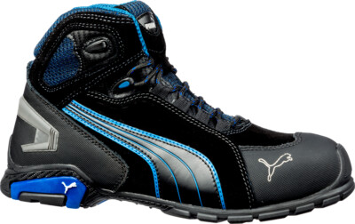 PUMA SAFETY Rio Black Mid S3 SRC schwarz-blau Gr. 42 (632250) Sicherheitsschuhe