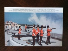 1950 vintage original magazine photo print Fort Henry Muzzle-Loaders Salute
