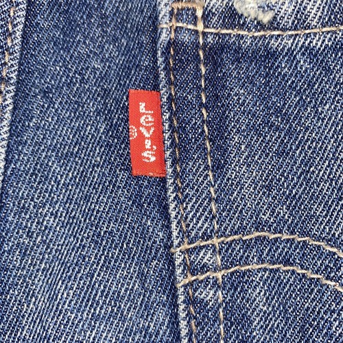 Levi's Jean Shortall Youth Tween Girl 10 REG 26” Blue Denim Overall Shorts Kids - Picture 11 of 19
