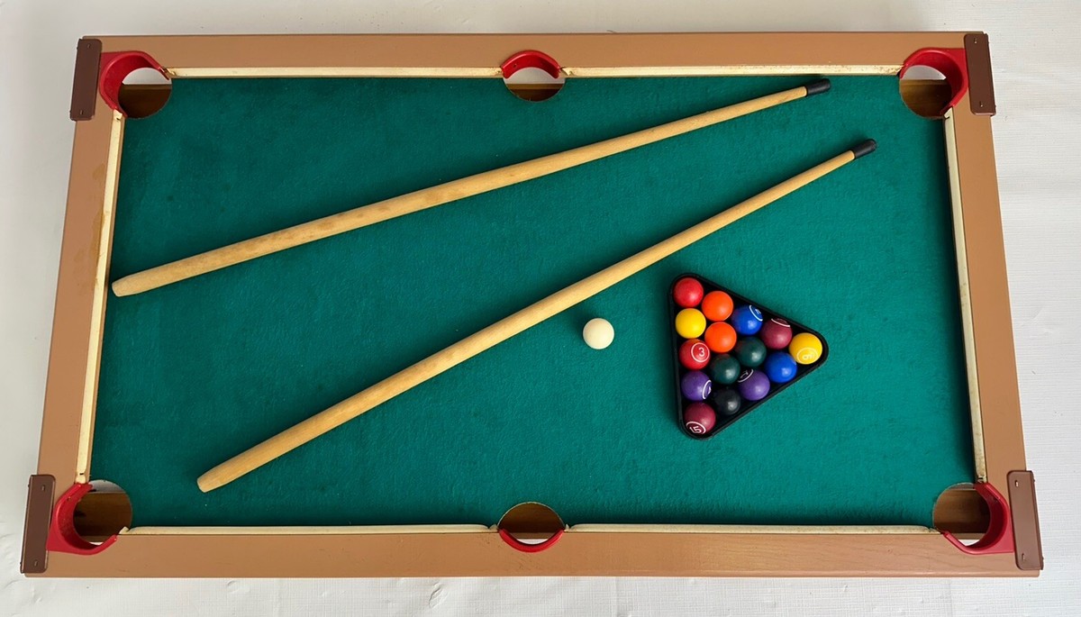 Vintage 60's Table Top JR Kids Junior Toy Pool Table By FW