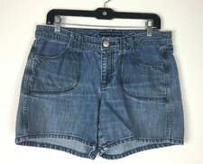 Tommy Hilfiger Casual Dark Wash Blue Jean Shorts Womens Size 6 EUC
