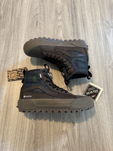 Vans Sk8-Hi Gore Tex MTE 3 Tech Plaid Brown Green Holiday Look Sz US 7.5 Men’s
