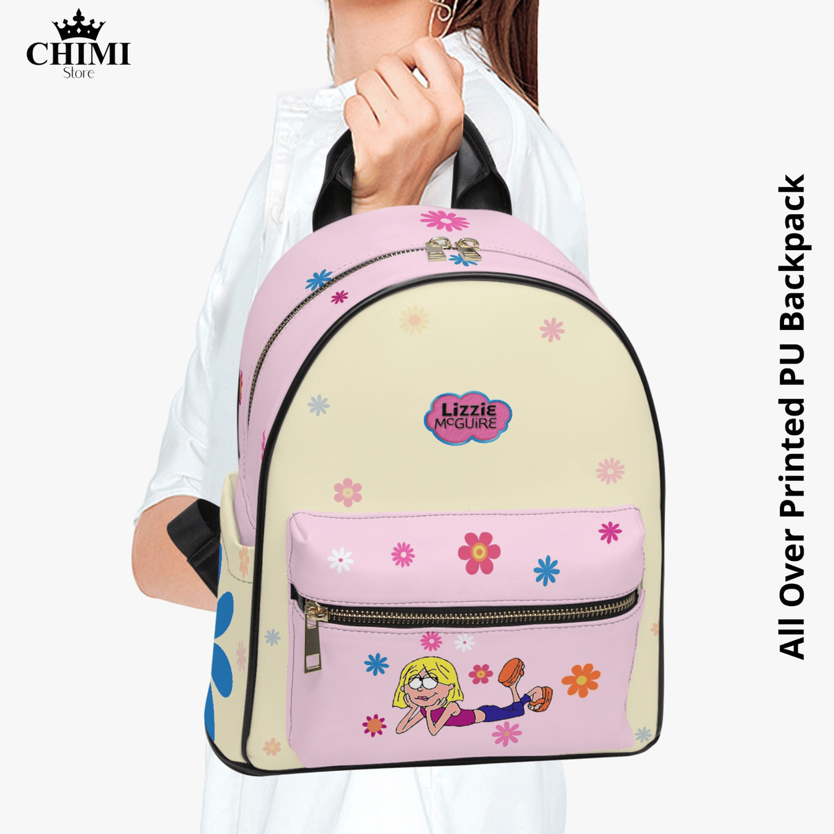 Custom All Over Print PU Backpack Lizzie McGuire Collectible