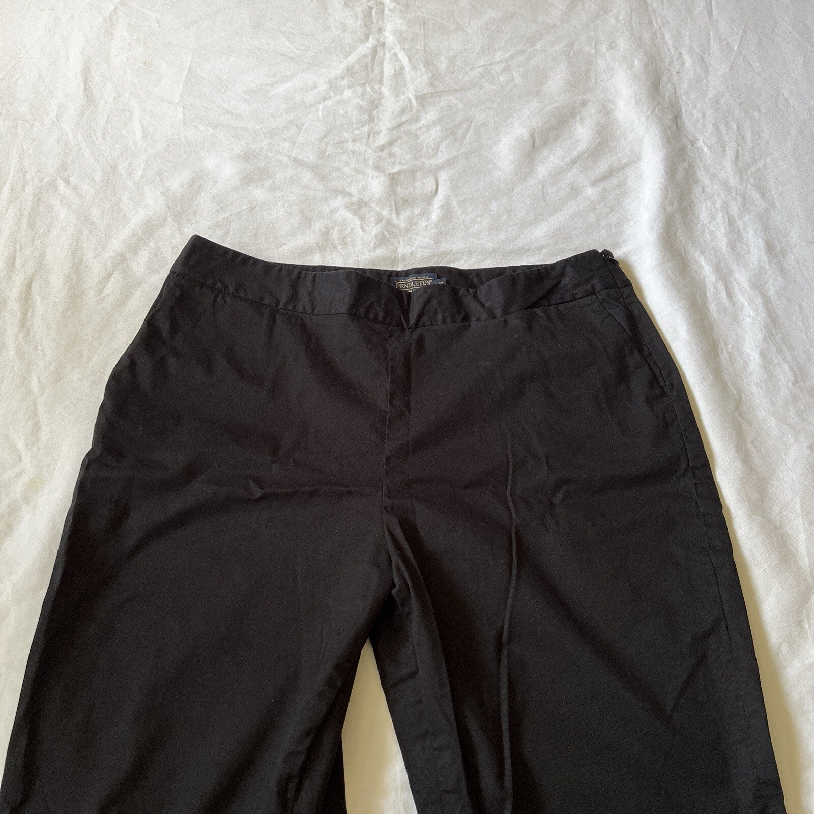 Pendleton Black Straight Leg Stretch Cropped Chin… - image 4