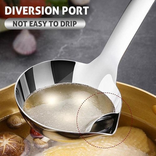 Leaking Spoon Strainer Oil Soup Separate Spoon Colander Stainless Oil Ladl