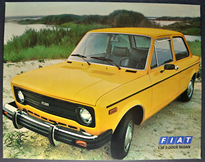 1978 Fiat 128 2-Door Sedan Sales Brochure Sheet Excellent Original 78