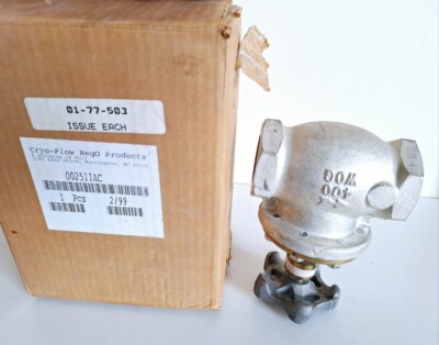 RegO 002511AC Cryo-Flow Manual Globe Valve 1-1 2 Inch NPT / 2511AC