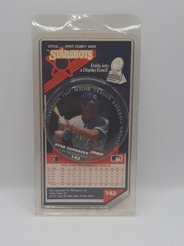 Sealed Starshots 1991 Major League Baseball Greats Badges/Pins - Picture 91 of 108