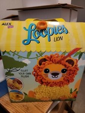 Alex DIY Loopies Lion Fluff Your Own Plush, NEW