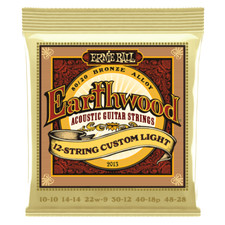 Ernie Ball 2013 Earthwood Bronze 12-String Custom Light Acoustic Guitar Strings