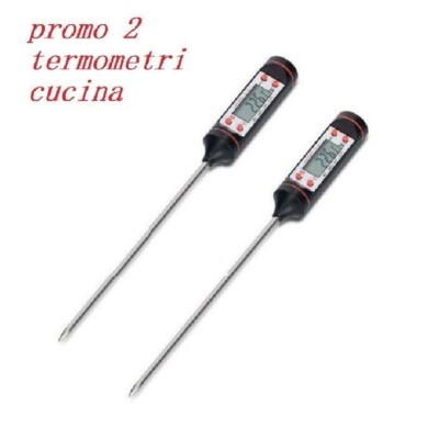 Termometro Digitale Da Cucina Con Sonda Lunga - Gancio Per Pentola, Display Rotante, Perfetto Per BBQ, Frittura E Dolci