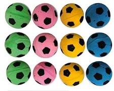 Foam Soccer Balls Cat Toys Sponge Ball Toys, Pack of 12