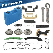 Timing Chain Pair VVT Gear & Gasket Tool Set For Mercedes Benz SLK250 C250 1.8L