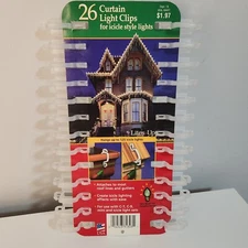 Lites Up 26 Piece All-In-One Light(Rope, Mini, Icicle, C7,C9) Clips [NEW]