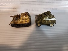 Lot Of 2 Attack Force Die Cast Military Armored Vehicles Pull-Back Toy