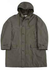 Parka tedesco medio (GR50-52) in pelle di talpa Bundeswehr con fodera giacca OD