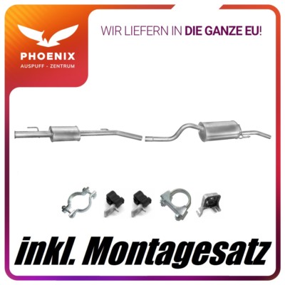 für Renault Symbol 1.4 1.6 (ab 2001) Auspuffanlage Mittel+Endschalldämpfer