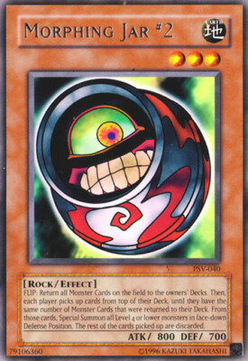 Yugioh! MP Morphing Jar #2 - PSV-040 - Rare - Unlimited Edition Moderately Playe