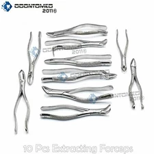 10 Extraction Set Dental Instruments Extracting forceps