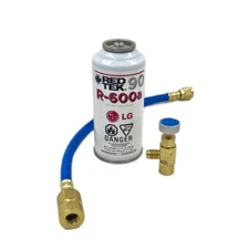 RED TEK R-600a 90g Kit with Can Tap and Installation Hose
