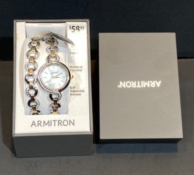 Armitron Swarovski Crystal Mother of Pearl Ladies Watch W
