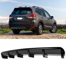 For Subaru Forester Lower Rear Bumper Diffuser Lip Spoiler Splitter Gloss Black