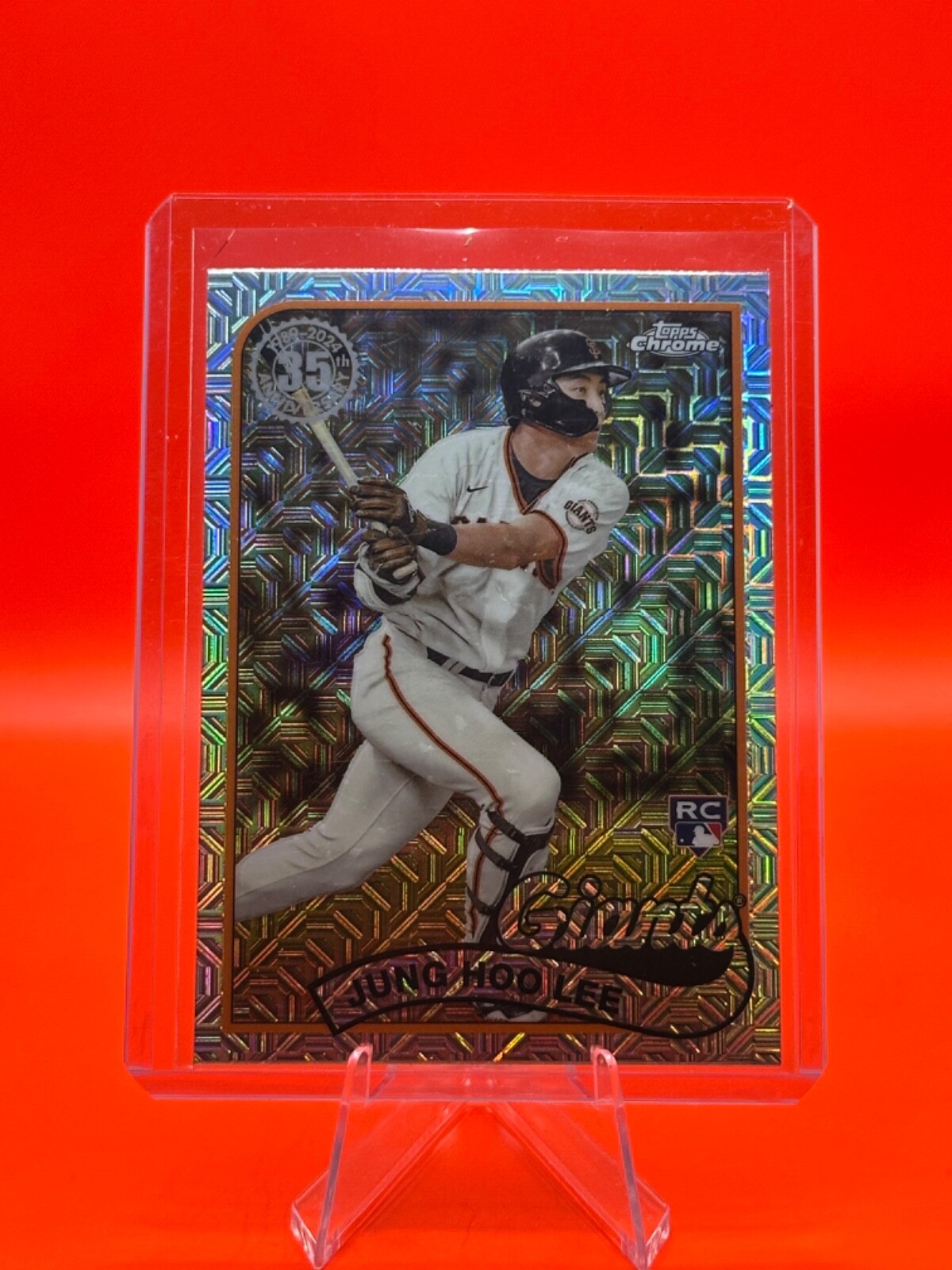 2024 Topps Series 2 1989 Topps Chrome Silver Pack Mojo #2T89C-49 Jung-Hoo Lee