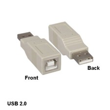 Kentek USB 2.0 Adapter Type A Male/Type B Female Connector PC Printer Scanner