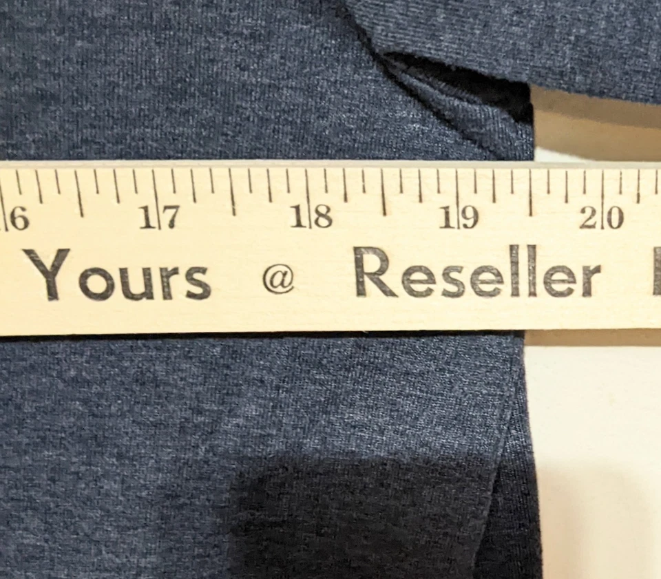 Camiseta Athletic Works Para Hombre M 38-40 Azul Marino Manga Larga Cuello Redondo Camiseta DriWorks Foto 4 de 4