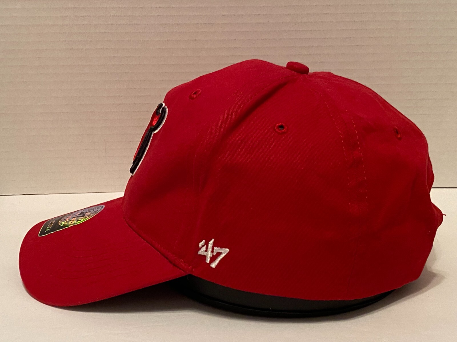 New Jersey Devils Red Adjustable Hat Embroidered … - image 6