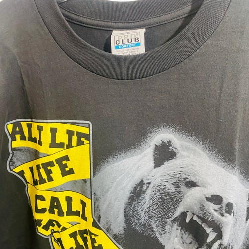 Pro Club Cali Life print with Bear Men's T-shirt Size 3XL California West Coast - 第 3/5 張圖片