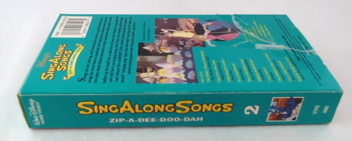 Disney's Sing Along Songs Zip-A-Dee-Doo-Dah VHS | eBay