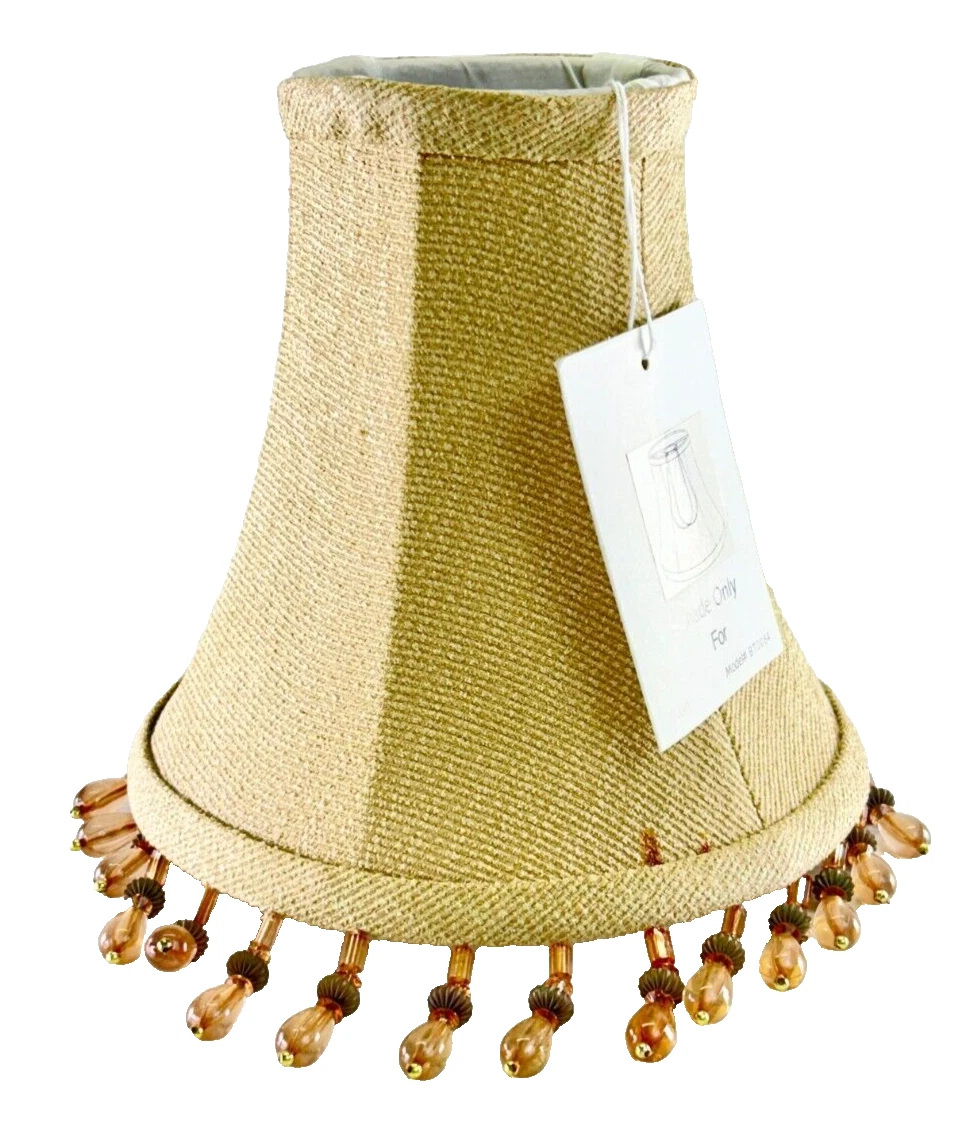 Paralume Vintage A Campana In Tessuto Oro Jojofuny | Ricambio Per Lampada Da Tavolo, Terra E Soffitto