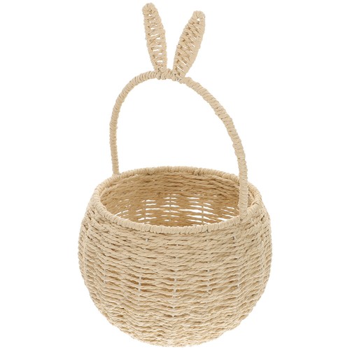 Flower Basket Rustic Woven Basket Woven Candy Basket Woven Basket With Handle - Picture 10 of 12