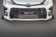 Frontlippe + Flaps passend für Toyota GR Yaris Mk4 schwarz Hochglanz