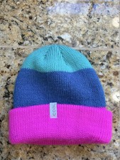 Coal Colorblock Stripe Acrylic Cuffed Knit Beanie Hat Winter Cap Unisex Youth