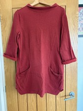 Seasalt Tunic Top Red, Pockets, 1/2 Sleeve, Size 12