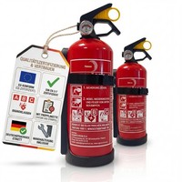 2 StüCk FeuerlöScher 1Kg Halterung/Manometer Made In Europa