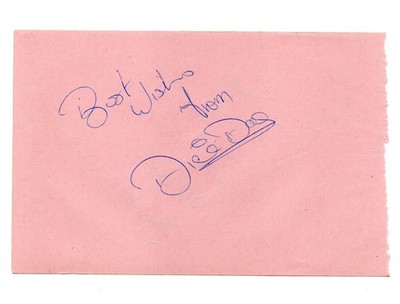 Diana Dors Beautiful British Actress Steptoe & Son Signed Album Page Autograph