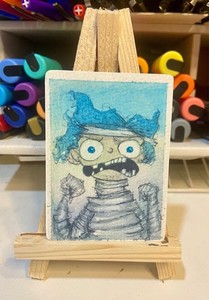 Aceo Original Limited Edition Print Menopause Mayhem 2.5 x 3.5 Melissa Stagi
