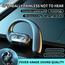 Bluetooth 5.4 Earpiece Wireless Headset Driving Trucker Earbuds Noise Cancelling