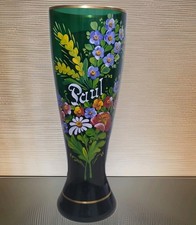 Weißbierglas Weizenglas Inschrift: Paul  Unikat Handgemacht Bayerischer Wald