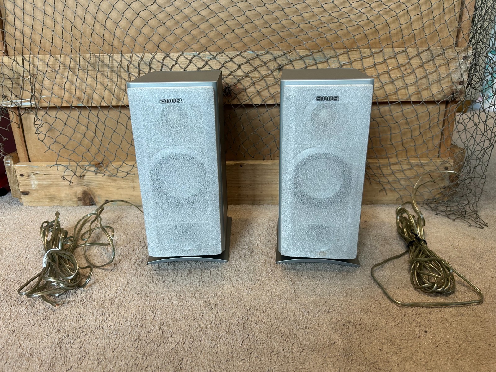 RARE Japan Aiwa SX-LX77 Speakers from Aiwa Micro Stereo CD X